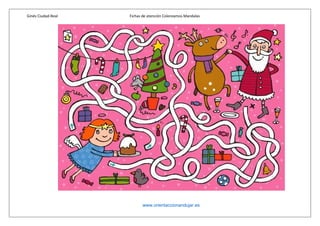Ginés Ciudad-Real Fichas de atención Coloreamos Mandalas
www.orientaccionandujar.es
 