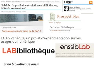 Et en bibliothèque aussi
 