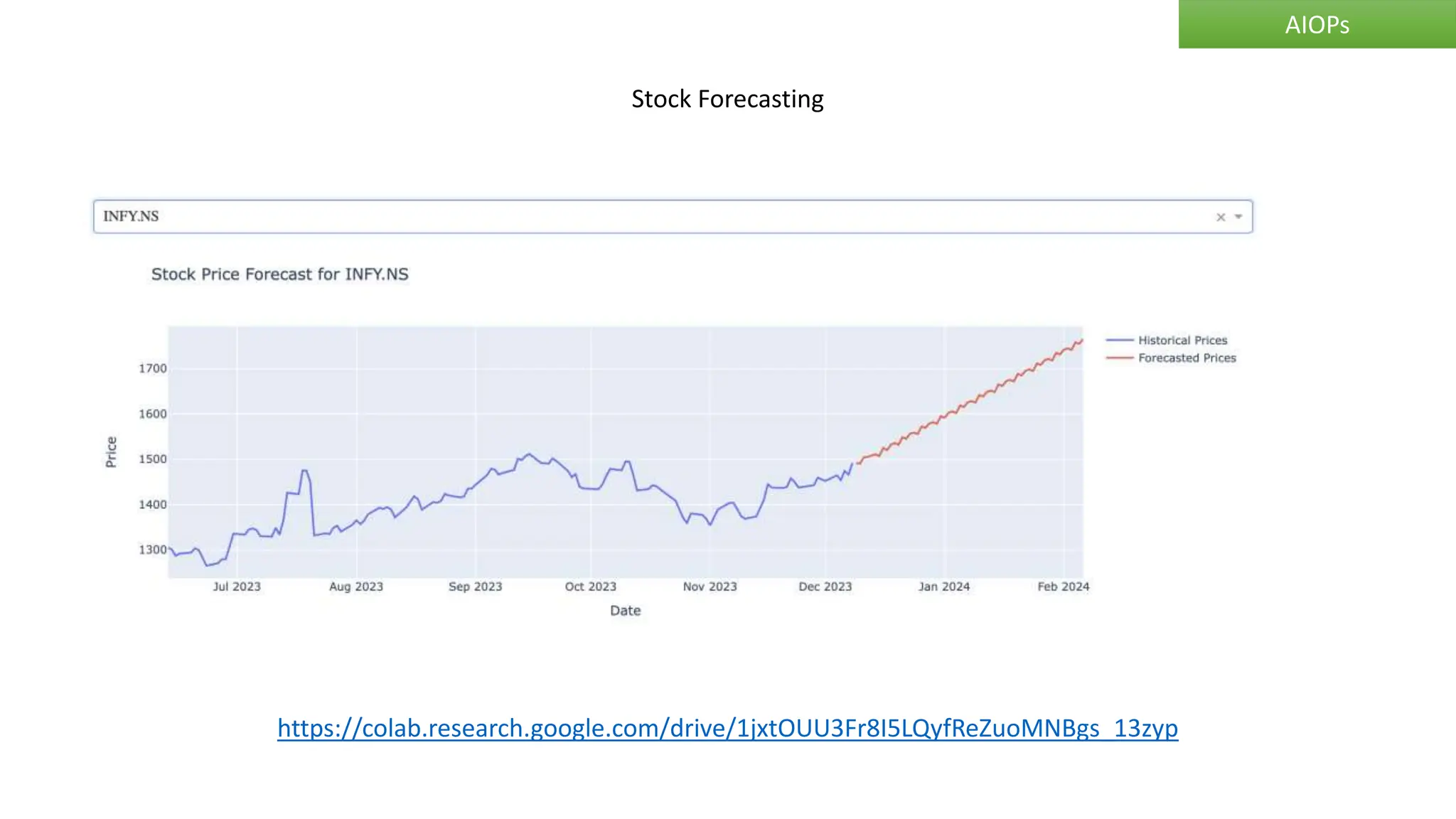 https://colab.research.google.com/drive/1jxtOUU3Fr8I5LQyfReZuoMNBgs_13zyp
Stock Forecasting
AIOPs
 