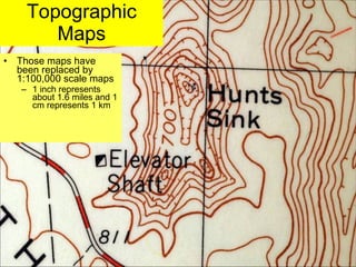 Topographical Scale Lab five us geological survey topographic maps & us public | PPT