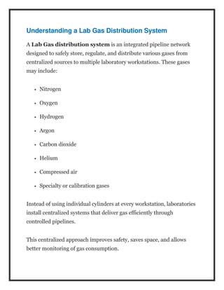 Lab Gas Delivery Lab Gas Distribution System Design, Supply & Installation Experts.docx