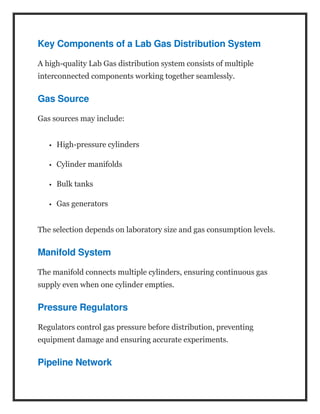Lab Gas Distribution System Design, Supply & Installation Experts.docx