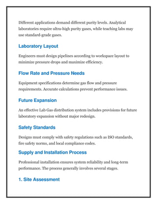Lab Gas Distribution System Design, Supply & Installation Experts.docx
