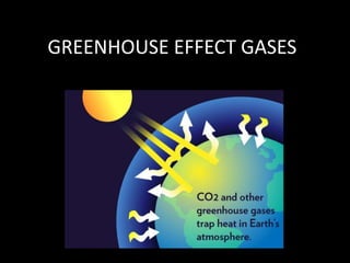 GREENHOUSE EFFECT GASES
 