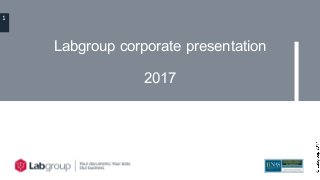 11
Labgroup corporate presentation
2017
 