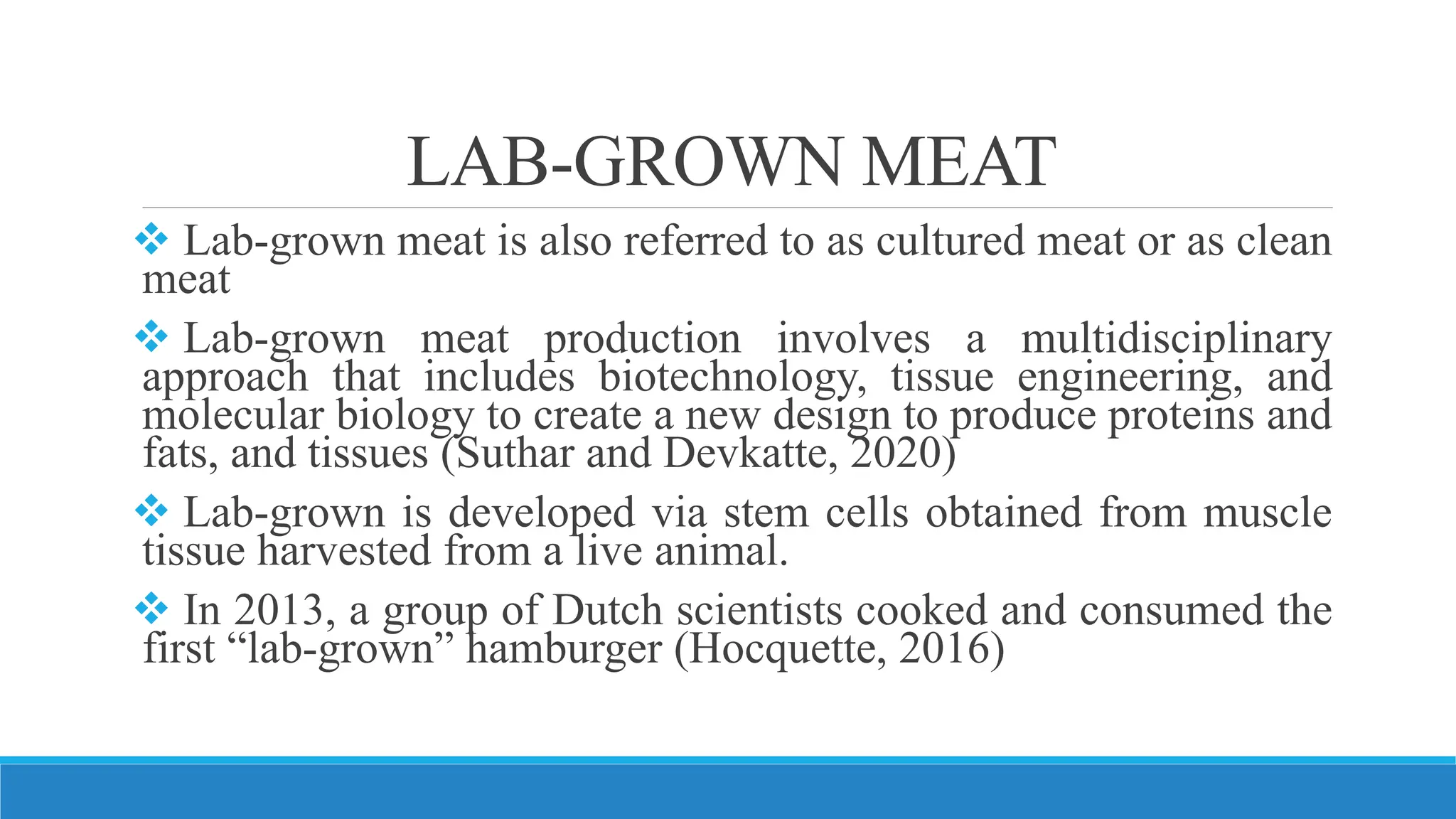 LAB GROWN MEAT.pptxn | PPTX