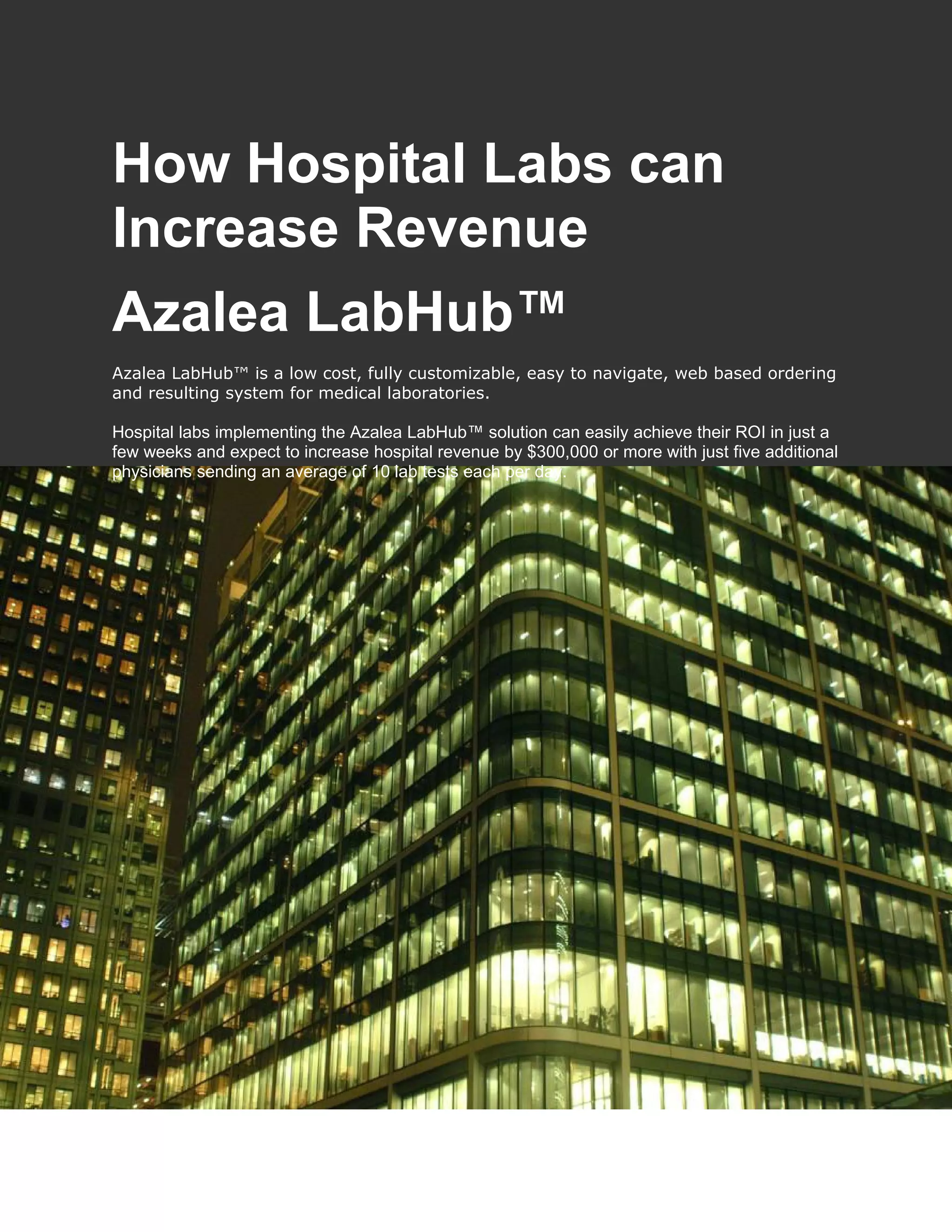 Increase Hospital Lab Revenue | DOC