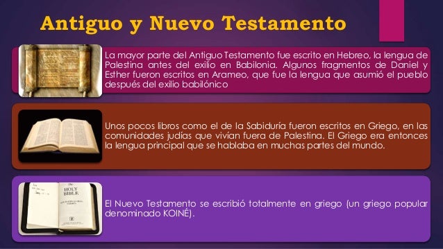 En Que Idioma Se Escribio La Biblia