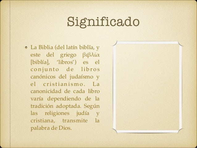 La biblia