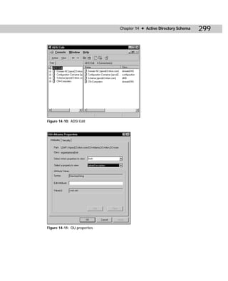 Chapter 14 ✦ Active Directory Schema   299




Figure 14-10: ADSI Edit




Figure 14-11: OU properties
 