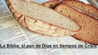 La Biblia, el pan de Dios en tiempos de Crisis
 