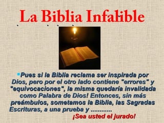 La Biblia Infalible
 