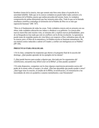 La biblia y la ciencia