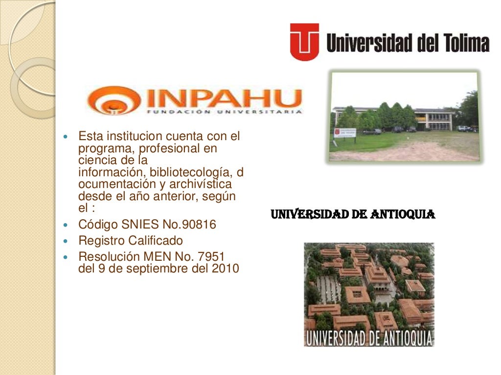 La bibliotecologia en colombia
