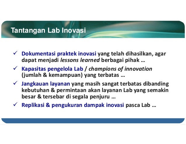 Laboratorium Inovasi Menuju Pelayanan Prima