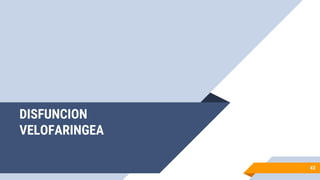 DISFUNCION
VELOFARINGEA
43
 