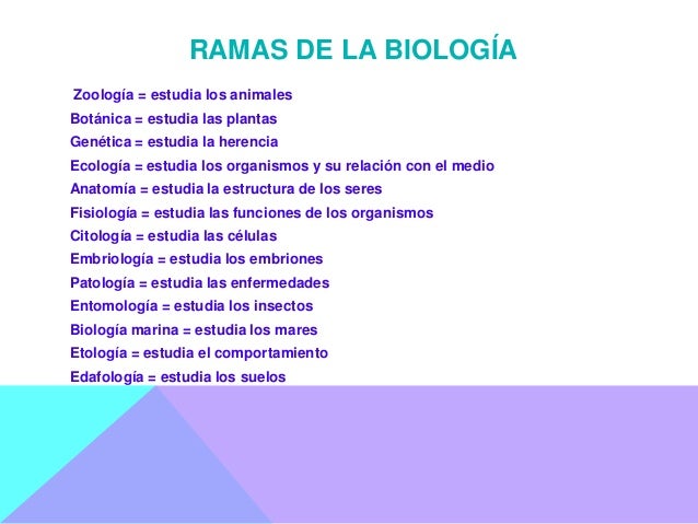 La biologia como ciencia