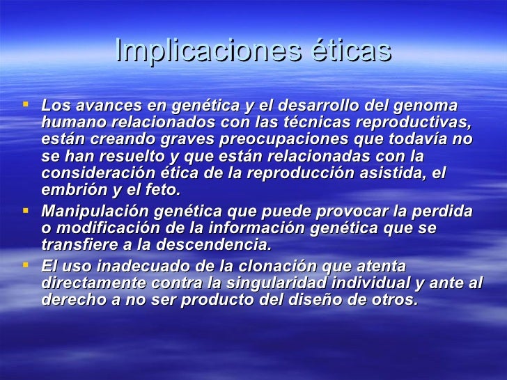 Implicaciones De Los Avances En Biotecnologia