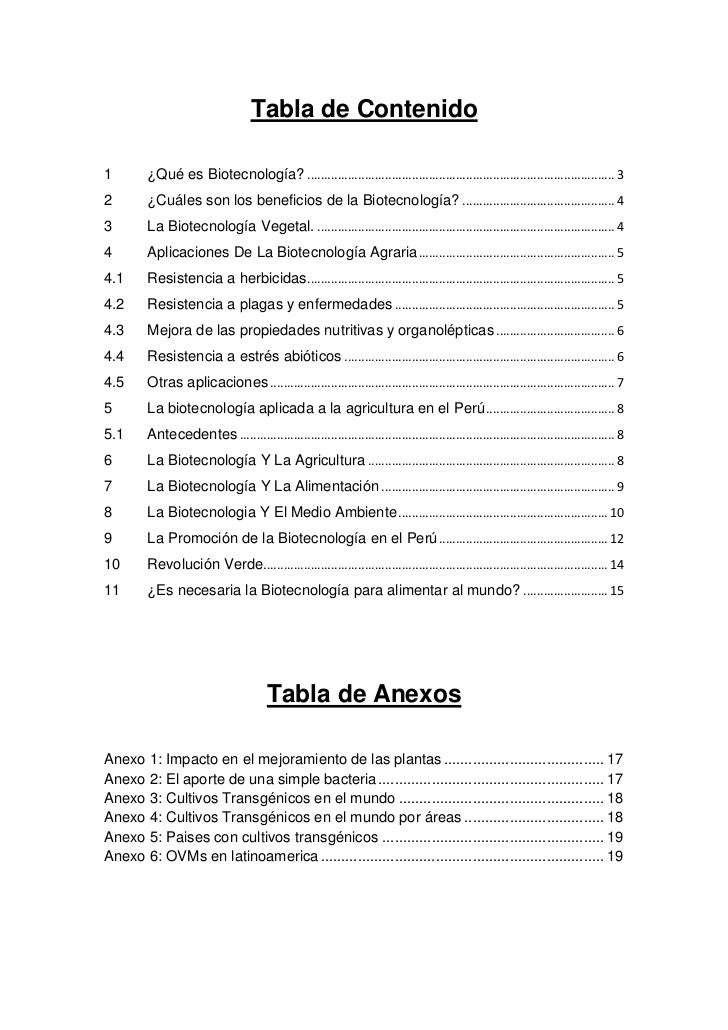 Monografia biotecnologia