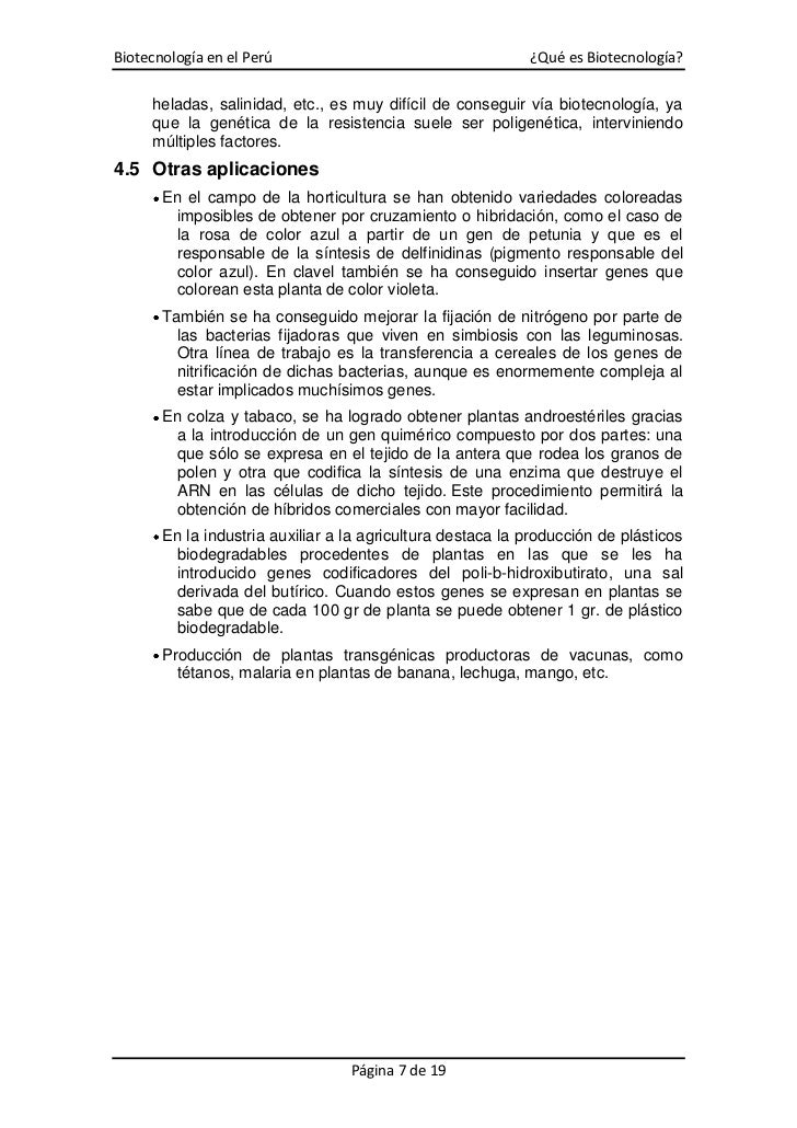 Monografia biotecnologia