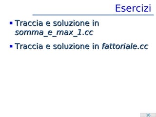 Laboratorio Programmazione: Istruzioni Iterative
