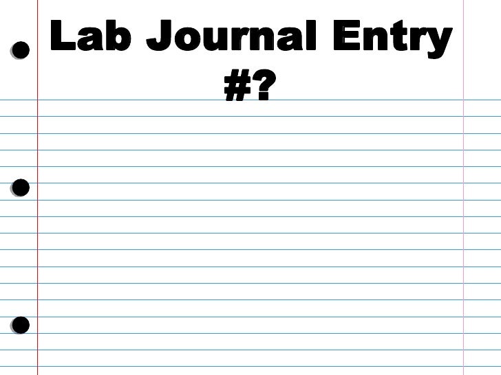 Lab Journal Entry