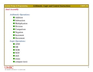 Lab lect03 arith_control | PPT