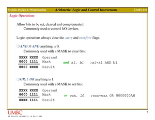 Lab lect03 arith_control | PPT