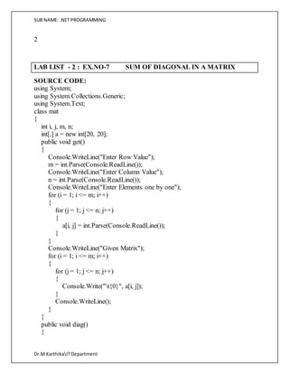 .net progrmming part2 | PDF