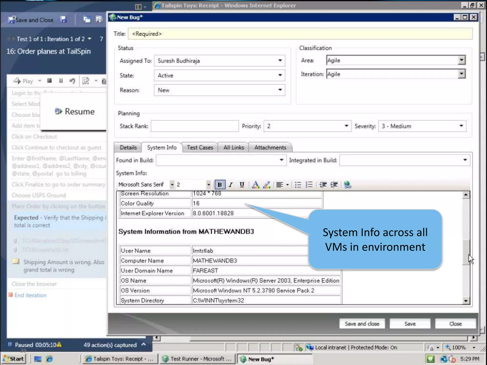 User-friendly Manual Test Runner