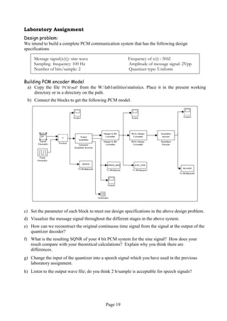 Lab 9 Pcm Decoding Lab Lab manual | PDF