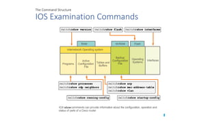 The Command Structure
IOS Examination Commands
 