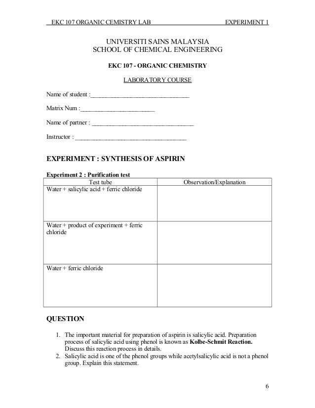 synthesis and purification of acetylsalicylic acid Synthesis and use of organic compounds is an extremely important area of modern chemistry one of the esters, acetylsalicylic acid, is purification by. synthesis and purification of acetylsalicylic acid Synthesis and use of organic compounds is an extremely important area of modern chemistry one of the esters, acetylsalicylic acid, is purification by.
