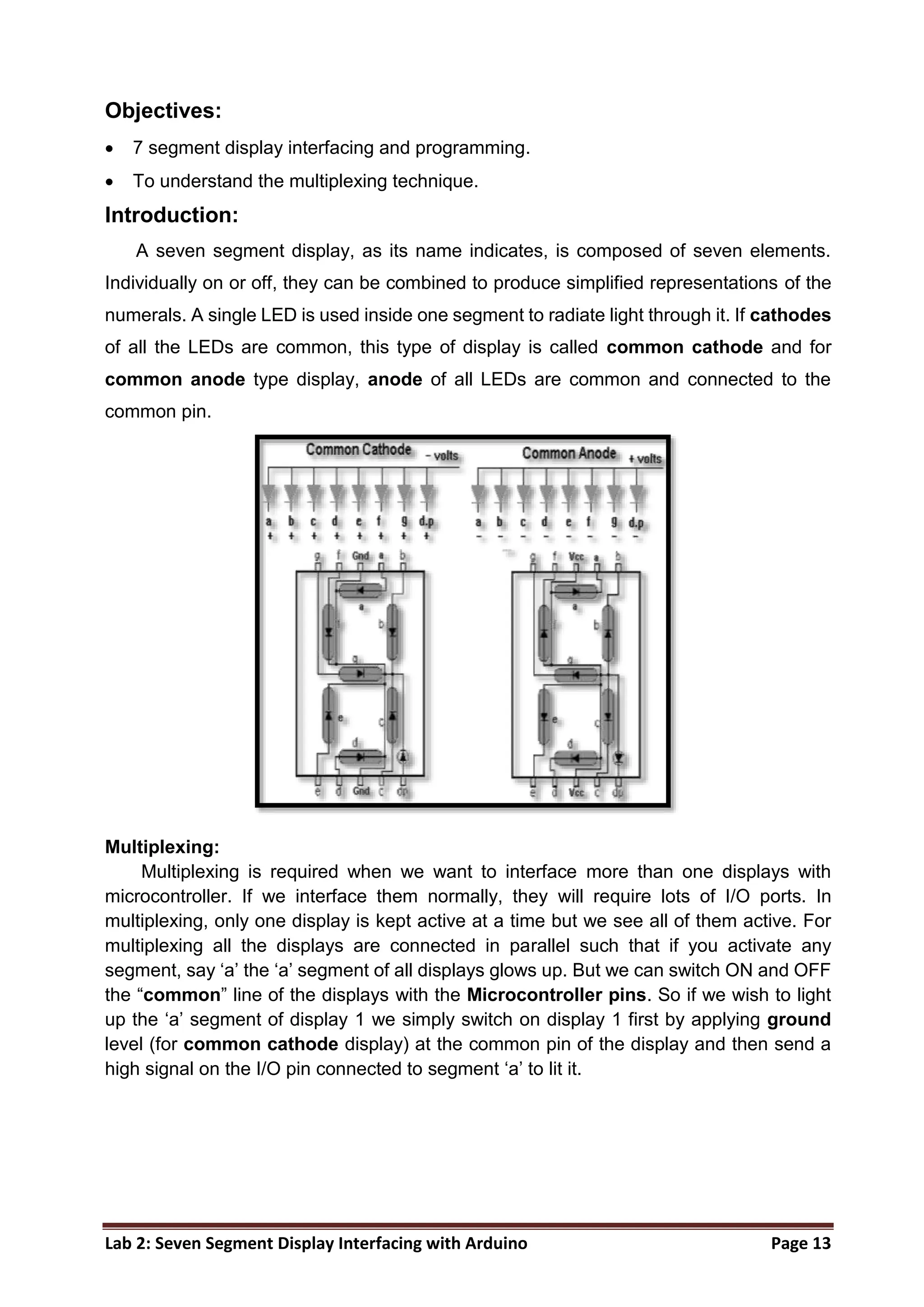 Lab Manual Arduino UNO Microcontrollar.docx | Computer Peripherals ...