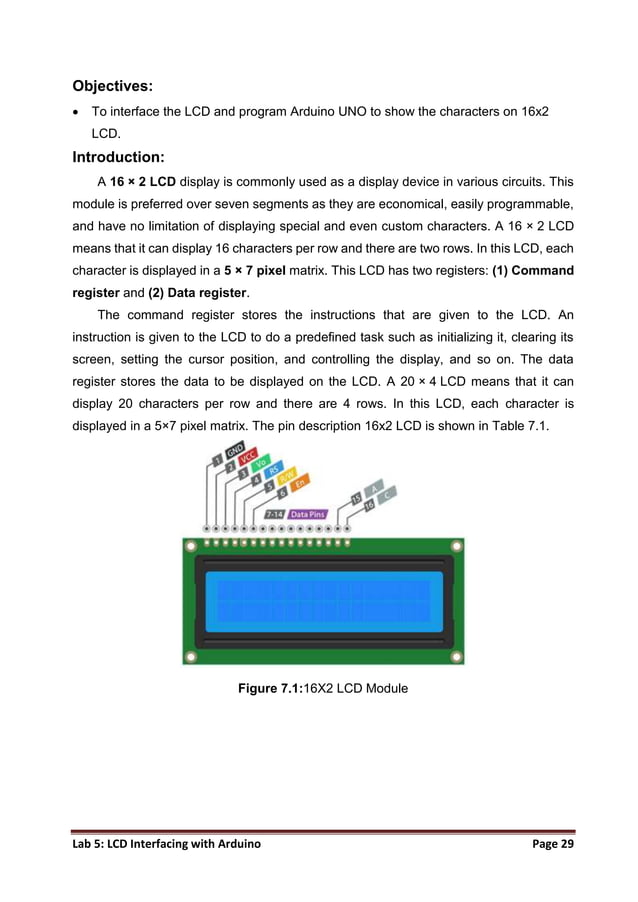 Lab Manual Arduino UNO Microcontrollar.docx | Computer Peripherals ...