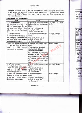 81 c.,...
<-l>)l!l~
~19-
~
-- .:
- - ~ "1~<1'*1''1 -
- ~
) I_ Na+~ 11liil'&¥'Sli1: ~ I ~ ff fil~l~l"!l'SI 5fl:f8N9f ) l Na+ ~~
l!l<i$ C:>tfi!~~Ci!l'I ~ ~ 2 - 3 ~ ~ ~ ~ ~ iSillt Q3l" I ~~
fir.~.· Na+. ~ ~ m l!l~ ~:
w:rr <mf'(1S" 00~ ~ 2Na+(aq) + K2H2Sb201 ~ '
l!l~~~~~~ Na2H2Sb201 + 2K+
wts I ·(~~~5fl:f8N9f)
~I Fe2+~ "liii'&<tS'Slii: ~ I <-l>) 'ifV ~ff 5fl:f8N9f ~ I ~ I <-l>) Fe2+ ~~
<-l>) l!l<i$ C:>tfil1l~Cl!l'I "'i~'tf'lij(ftt 2 - 3 ~:
fir.~. ~ Fe2+ ~ ~ ~ Fe2+(aq) + K3[Fe(CN)6](aq)~
·m ~ <mf'(1S" 00 ~ KFe[Fe(CN)6}J:+2K+(aq)
C¥Rl:>tl~lij~15a<fct~fl I ('iftv ~ff 5fl:f8N9t) '
.. ~- . .
~) 5f98f l!l<i$ C"'lfil11l~Cl!l'I "'i~'tf'lij(ftt ~)~~~5fl:f8N9f~I ~) FeL+~~
2-3 fir.~. Fe2+~~a<fctm ~:
~ 2 - 3 ~ ~tfii1~111 Fe2aq) + K4[Fe(CN)6](aq)~
C¥C'Sll"'ll~lijl~15 a<fct ~fl I K2Fe[Fe(CN)6],l,+2K+(aq)
(~~ff 5fl:f8N?f)
[f.l~: l!l~ ~. K2FeII[F:e(CN)6]
~ ~ ~IN ~
~-
~~~~~~
KFem[Fe(CN)6] ~ Q3l" I ~ ~
~~~~~5{l:f~
~]
~I Fe3+~ .. ti11'6i<P'Sli1: ~ I <-l>) $. ~ ~ 5fl:fgc'lfi"9f91"CW I e 1<-l>)Fe3+~~
<-l>) l!l<i$ C"'lfit1l~Cl!l'I "'i~'tf'lij(ftt 2 - ~:
3 fir.~. Fe3+ ~ ~ a<fct Rm Fe3+(aq)+K3[Fe(CN)6](aq)~
~ 2 - 3 ~ ~tfi't~l11 Fe[Fe(CN)6],l,+ 3K+(aq)
C¥Rl:>tl~lijl~15 a<fct ~fl I ('ifV ~ 5fl:f8N9f)
~) 5f98f l!l<i$ C"'lfil1l~Cl!l'I ~ ~)$. ~ 5fl:f8N9f ~ I ~) Fe3+~~
~ ~ 2 - 3 fir.~. Fe3+~ ~:
~~Rrn2-3~~ Fe3+(aq)+~[Fe(CN)6](aq)~
C~C'Sll"'ll~lij~5 ~~fl I KFe[Fe(CN)6],l,+JK-f(aq)
('ifV ~ 5fl:f8N9f)
~8C'll'9fif: ~ ~·~ ~ ~ ~ ~.~>~ a<fct ~ C"'lfil1l~Cl!l'I ~ ~ ~ -
~fir.~. ~ a<fct ~ I 1£1~ 98f cajir ~ ~ ~ ~ ~ ~ ~ - ~ ~ .21C~liSt~~ ~
.~ fll ~ ~ ~t~J){G14> ~ 5fl:f8N9f 9fCW iWf 5fl:f8N~ ~ ~ ~ l!lr-1
"OI(ft! l"OIC<l 91( C<l"lf"t fl I -
(~) "1(c<q'*l''1~: ~~ "1iil'6i<P'Sli1:
Md.
Imran
Nur
Manik
 