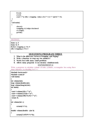 Lab manual object oriented technology (it 303 rgpv) (usefulsearch.org ...