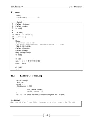 Lab manual programing | DOCX