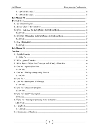 Lab manual programing | DOCX
