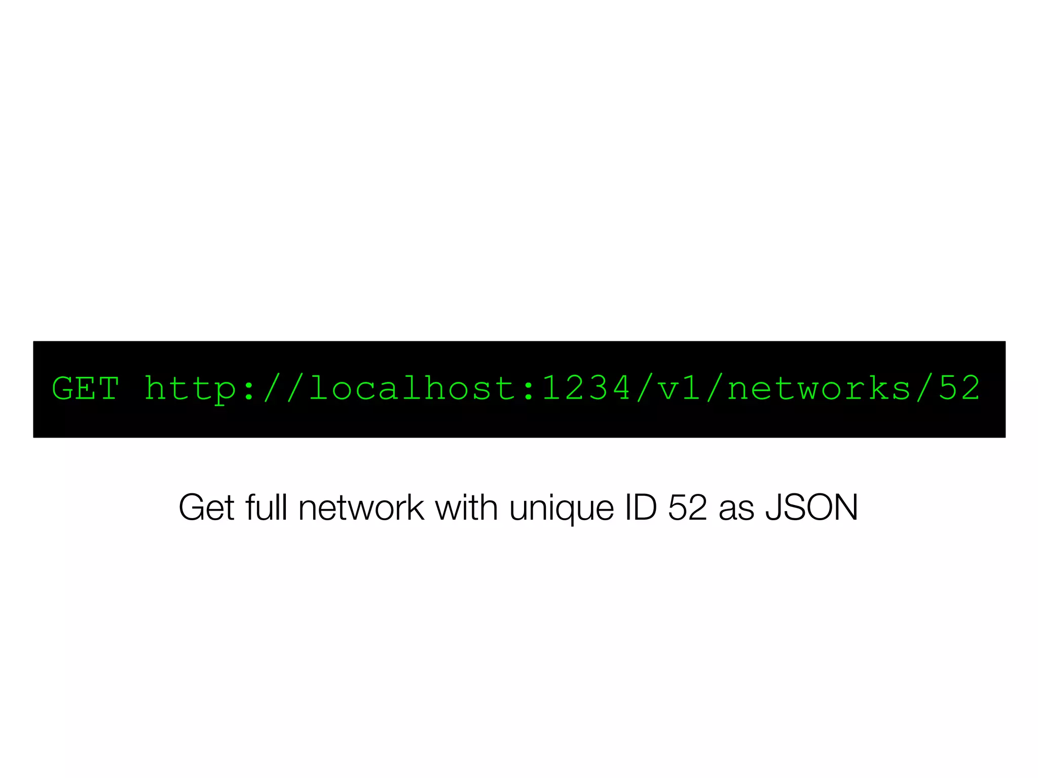 Get full network with unique ID 52 as JSON
GET http://localhost:1234/v1/networks/52
 