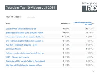 Youtube: Top 10 Videos Juli 2014 
9  