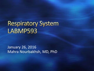 January 26, 2016
Mahra Nourbakhsh, MD, PhD
 