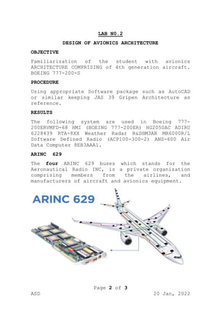 DESIGN OF AVIONICS ARCHITECTURE | PDF