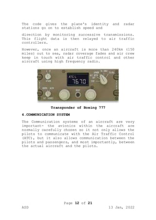 FAMILIARIZATION WITH AVIONICS SUITE | DOCX