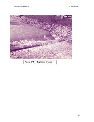Arturo Rocha Felices La Bocatoma
25
Figura N° 5 Captación tirolesa
 