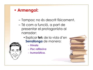 Cap 8Els esdeveniments es precipiten i el tanquen al manicomi.Cap 9Es produeix l’enterrament