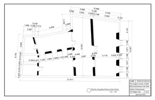 UNIBE
Sec.01
Julio 8 del 2016
Diseño de Interiores
María Eugenia Castillo 15-0302
Planta Arquitectónica 2do Nivel
Diseño IV: Restaurantes
Prof. Magaly Caba
Planta Arquitectónica 2do Nivel
Esc. 1:50
 
