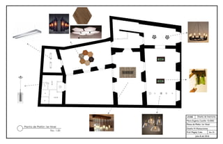 VECTORWORKS EDUCATIONAL VERSION
UNIBE
Sec. 01
Julio 8 del 2016
Diseño de Interiores
María Eugenia Castillo 15-0302
Planta de Plafón 1er Nivel
Diseño IV: Restaurantes
Prof. Magaly Caba
Planta de Plafón 1er Nivel
Esc. 1:50
 