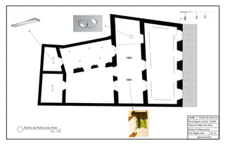 VECTORWORKS EDUCATIONAL VERSION
UNIBE
Sec. 01
Julio 8 del 2016
Diseño de Interiores
María Eugenia Castillo 15-0302
Planta de Plafón 2do Nivel
Diseño IV: Restaurantes
Prof. Magaly Caba
Planta de Plafón 2do Nivel
Esc. 1:50
 