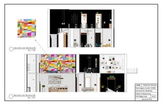 UNIBE
Sec.01
Julio 8 del 2016
Diseño de Interiores
María Eugenia Castillo 15-0302
Secciones 03 y 04 Render
Diseño IV: Restaurantes
Prof. Magaly Caba
VECTORWORKS EDUCATIONAL VERSION
VECTORWORKS EDUCATIONAL VERSION
Sección con Tecnica 03
Esc. 1:50
Sección con Tecnica 04
Esc. 1:50
 